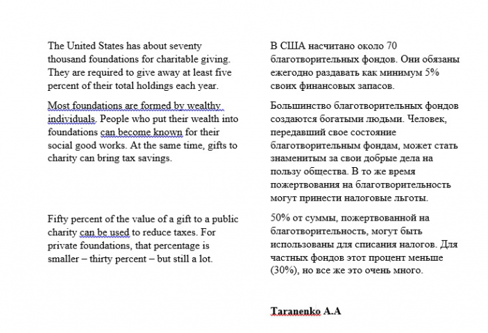 Piece of business article (Часть бизнес-статьи)