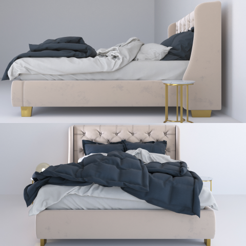 3d моделирование кровати