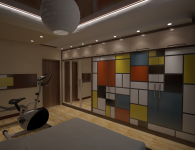 дизайн спальни для взрослых в стиле поп-арт