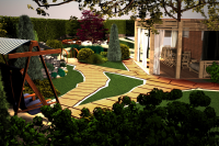 дизайн частного сада ст. Полтавская Краснодарский край