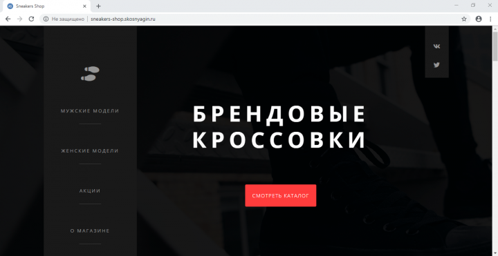 Sneakers-Shop (Мини магазин по продаже кроссовок)