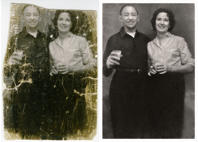 Портретная ретушь. Восстановление фотографий.