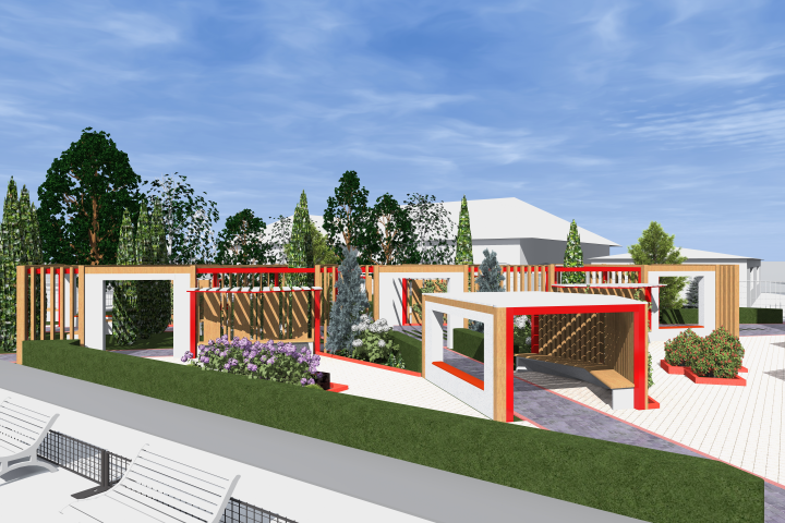 3D визуализация проекта городского парка