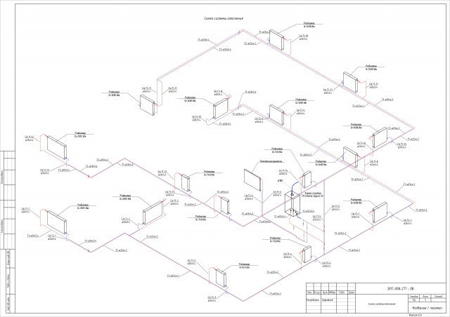 Отопление частного 2-ух этажного дома