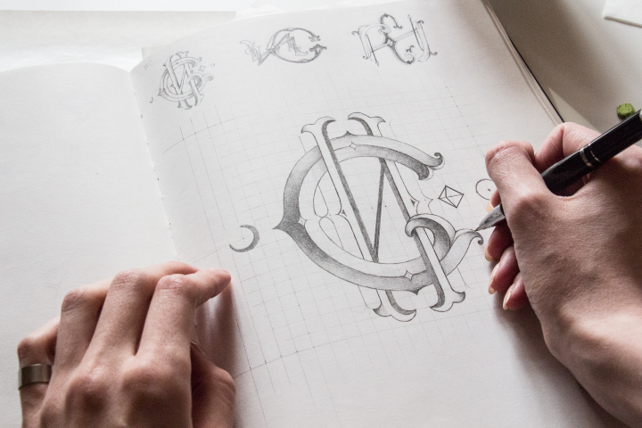 Монограмма эскиз.