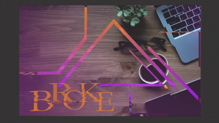 Эффект деформации текста