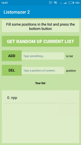 Приложение для андроид Listomazer