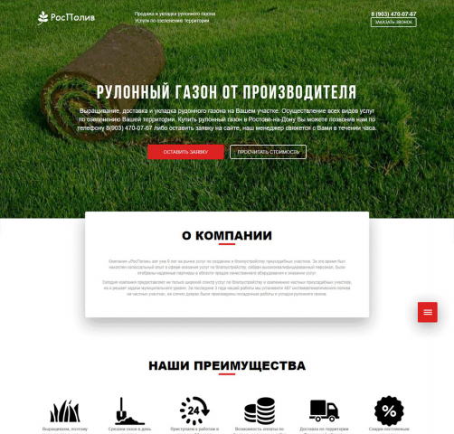 Рулонный газон
