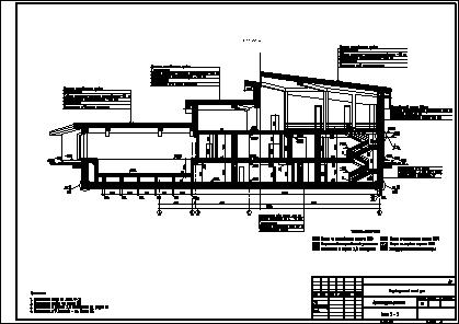 Проектная документация в AutoCAD. Раздел АР. Разрез