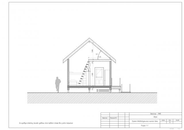 Эскиз дома в ArchiCAD для заказчика