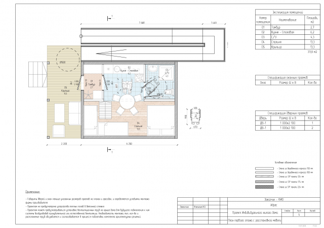 Эскиз дома в ArchiCAD для заказчика