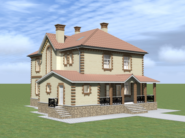 Визуализация дома в ArchiCAD