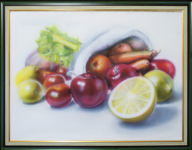 Натюрморт  (аэрография на холсте)