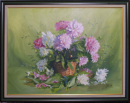 Пионы (холст/масло)