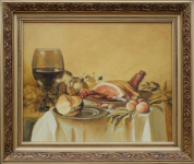 "Завтрак с ветчиной" Питер Клас (копия) холст/масло