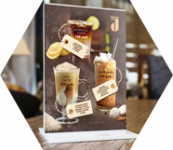 Кофейно-коктейльная карта для кафе Корица