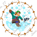 Макеты для тарелок "Народы севера"