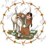 Макеты для тарелок "Народы севера"