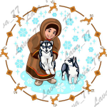 Макеты для тарелок "Народы севера"