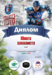 Диплом юного хоккеиста