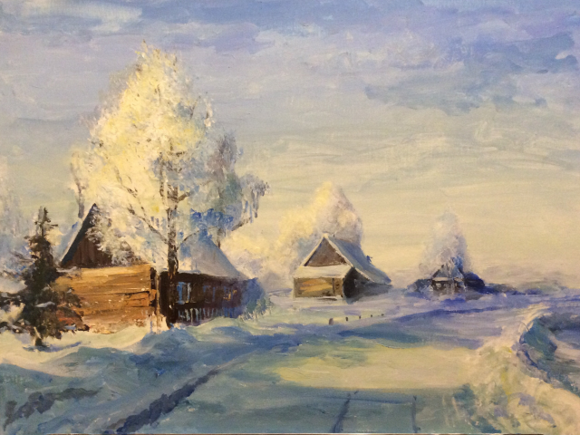 Холст, акрил, 50х70 см