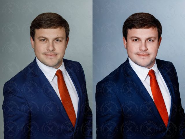 Ретушь мужского портрета