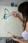 рисунки в интерьере