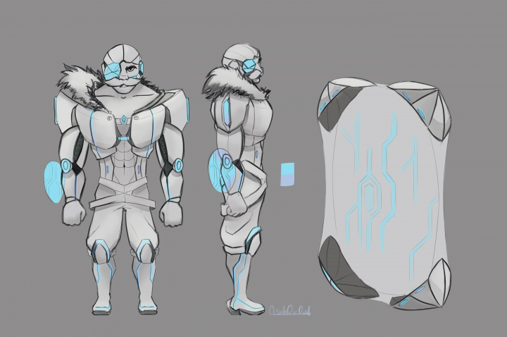 концепт внешнего вида для персонажа League of Legends