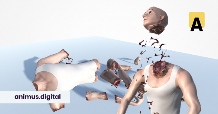 3D анимация расчленения тела