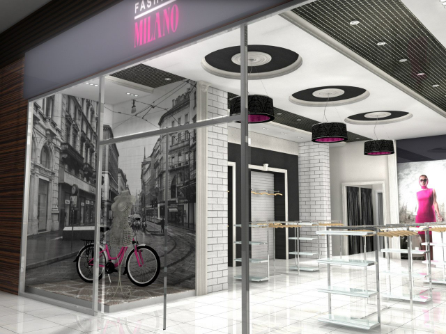 дизайн магазина Fashion Milano ТРЦ "Мегаторг" г. Владимир