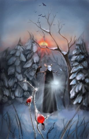 рисунок выполнен в программе Adobe Photoshop