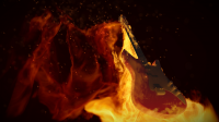 Fire guitar