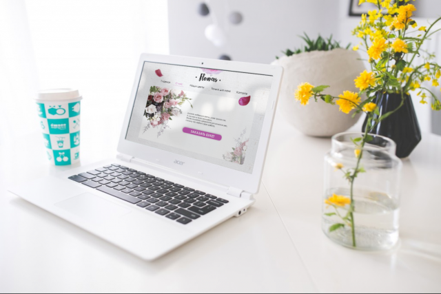 Landing page флористика