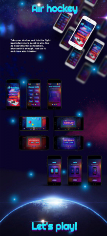 Mobile game "Air hockey"