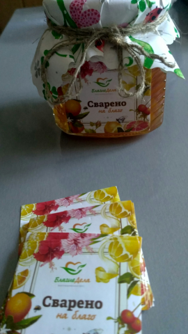 Дизайн наклейки на банку с вареньем для Благотворительно фонда