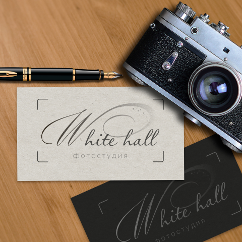 Лого для фотостудии "White hall"