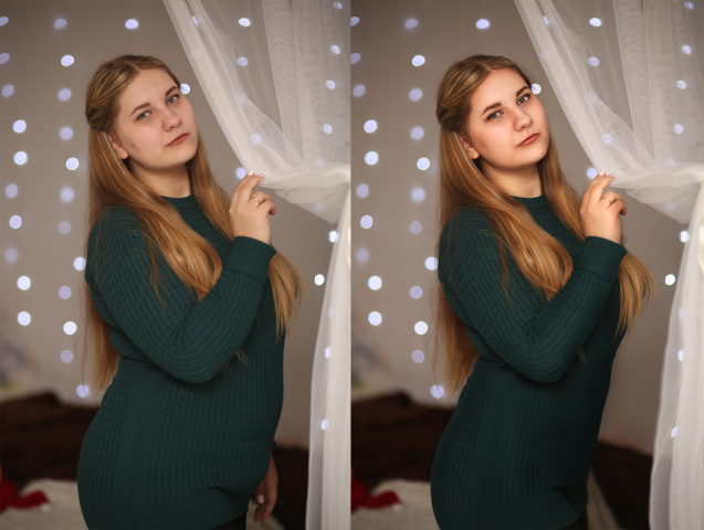 Коррекция фигуры и ретушь