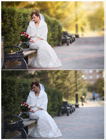 Ретушь свадебных фото, удаление лишних предметов и людей с фото