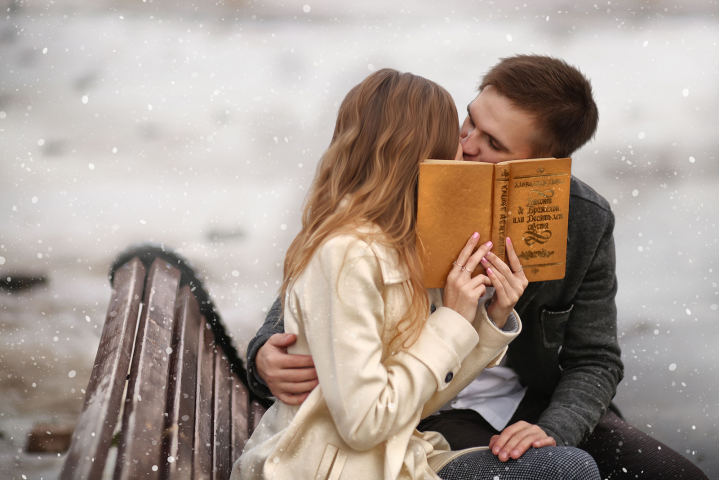 Ретушь фото, добавление элементов снега