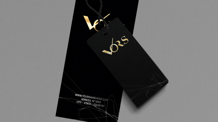 логотип этикетка для производства одежды "vors"