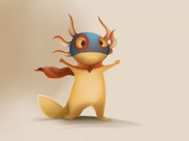 Character Concept: Super Axolotl