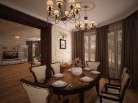 Столовая в коттедже