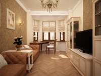 гостинная в сталинской квартире ( вариант)