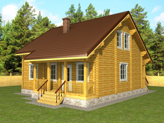 Дом из клееного бруса