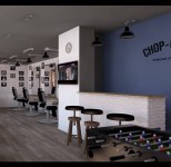 Проект освещения барбершопа