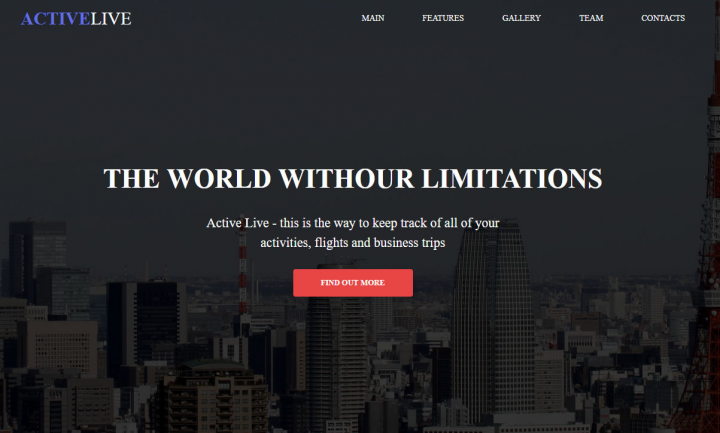 Landing with bootstrap