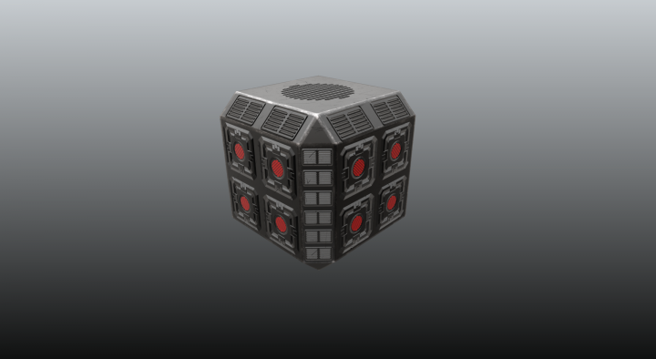 Low Poly модель с текстурными картами.