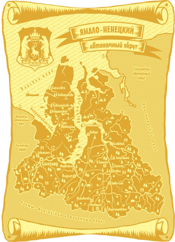 Карта Ямала