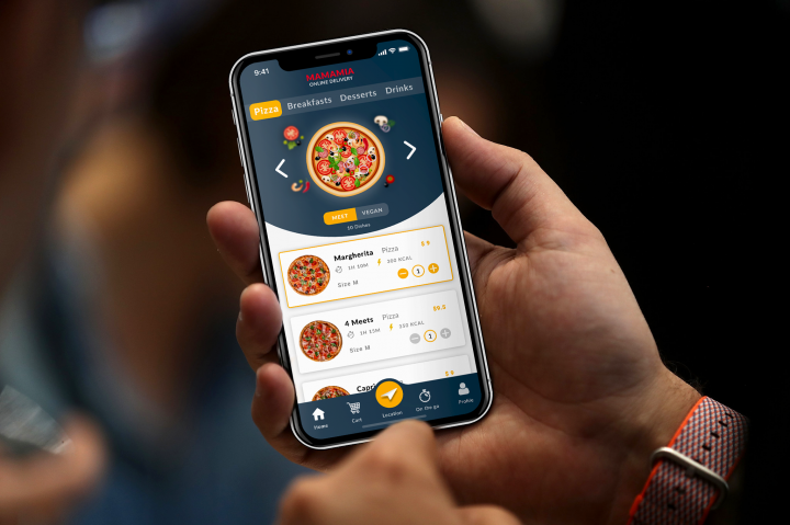 Mobile eat delivery app
