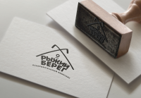 Логотип для оздоровительного комплекса "Рыжий берег". 1 вариант.